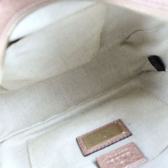 Gucci Soho Shoulder Bag Leather Pink Tassel - Picture 9 of 9